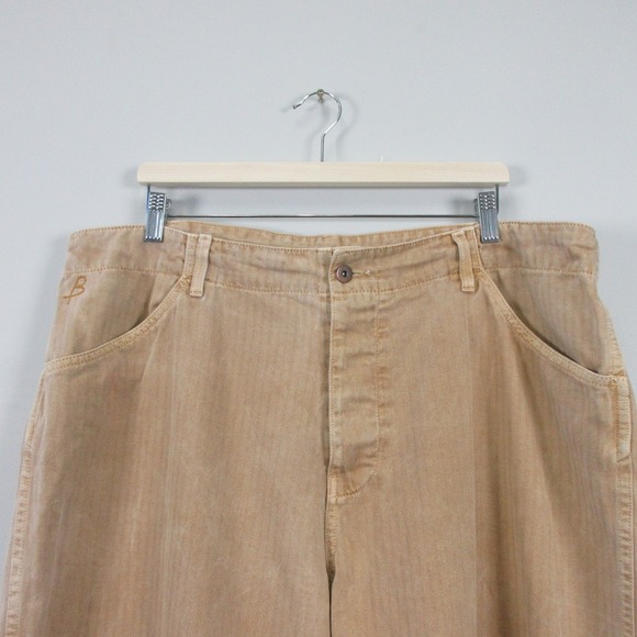 Birdwell Beach BritchesJeans Pants Men's 40 Tan Khaki Button Fly Trousers 734 - Picture 5 of 13